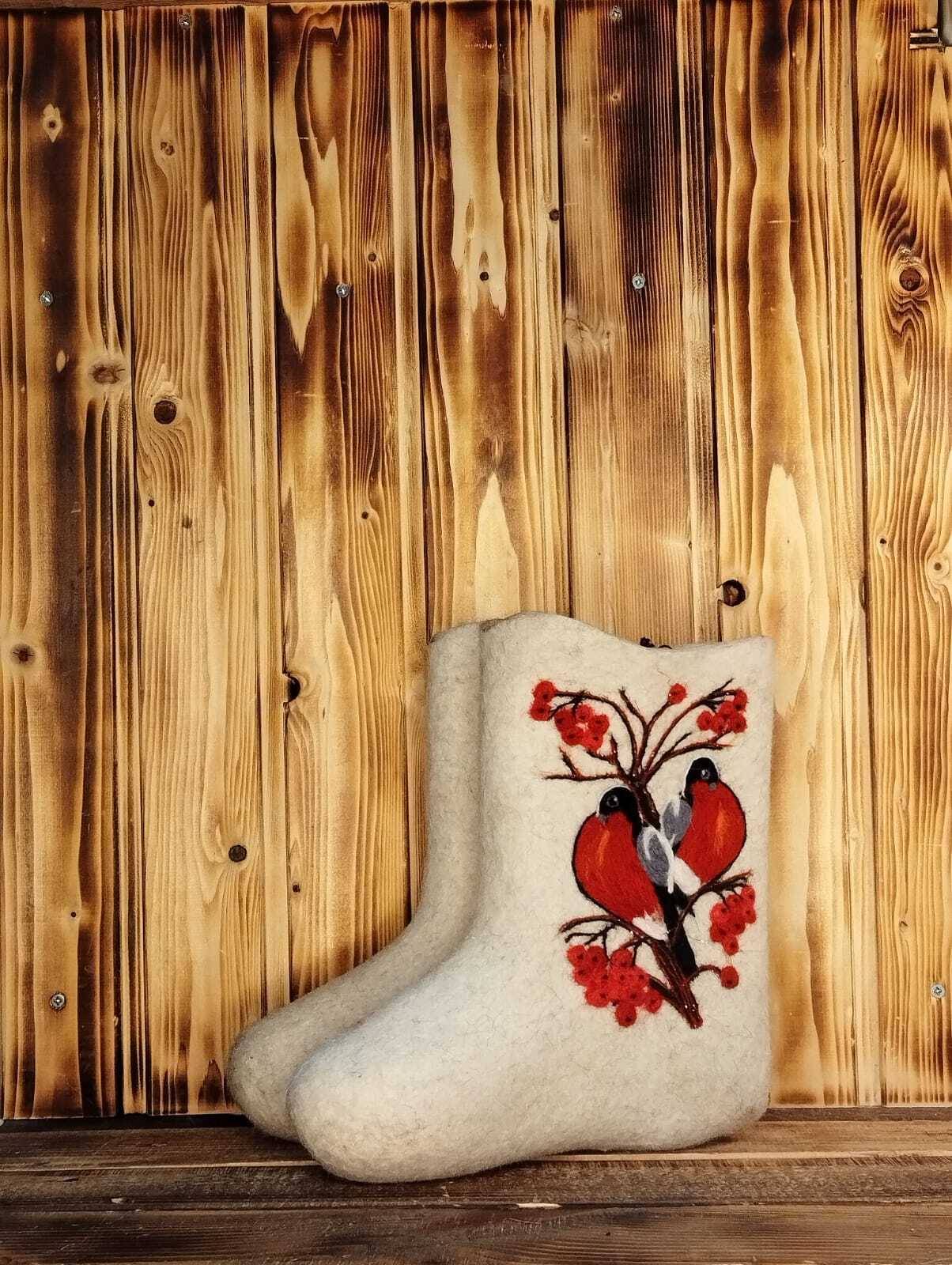 Валенки с рисунком